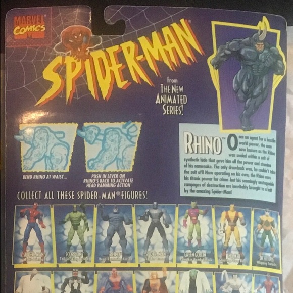 NEW Rhino & Battle Ravaged Spiderman Figures - Picture 2 of 13